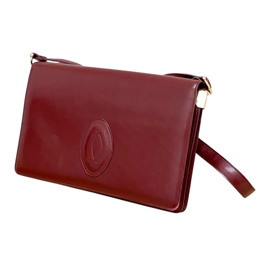 カルティエ ショルダーバッグ レザー画像