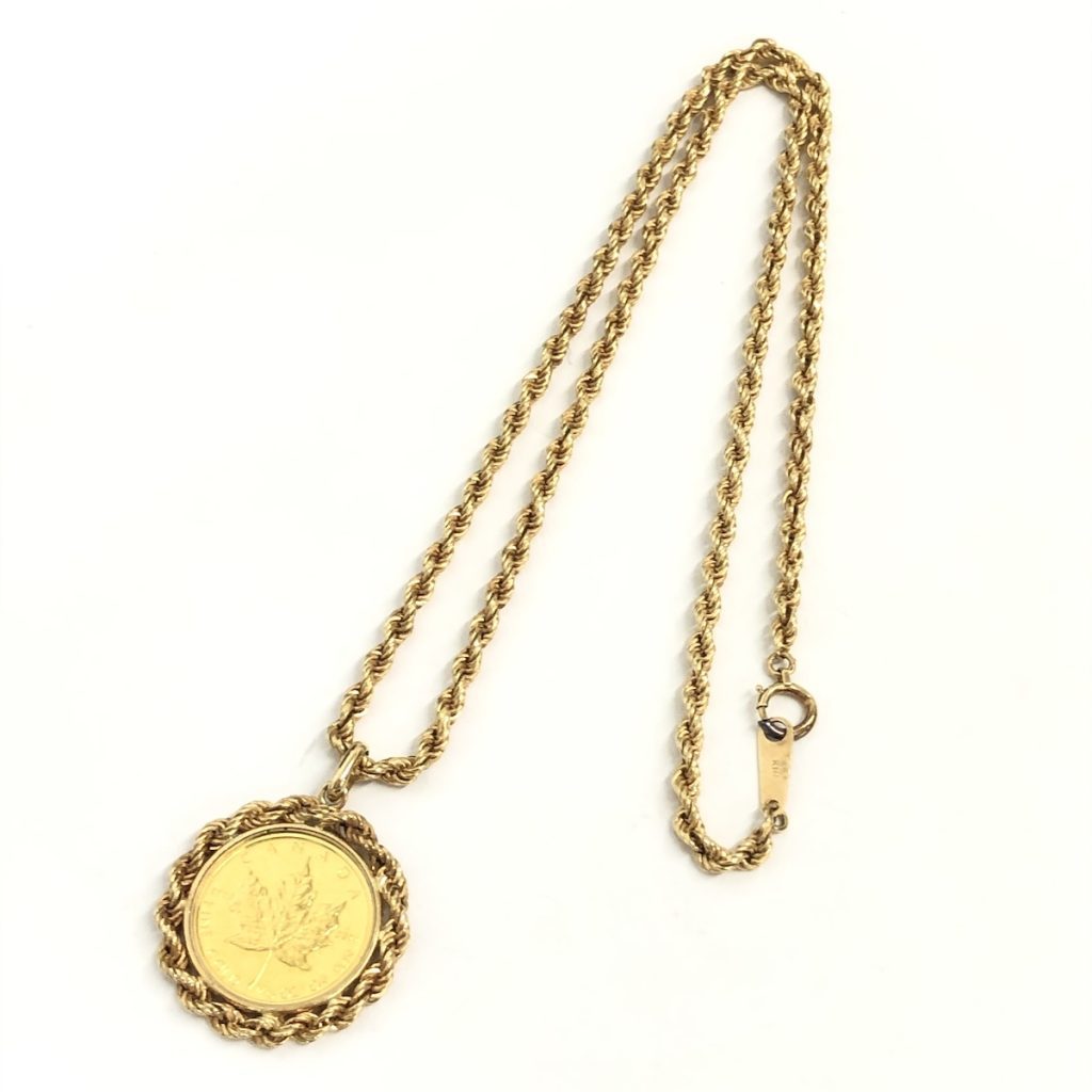 K24 / K18 / メイプルリーフ金貨 / ネックレス画像