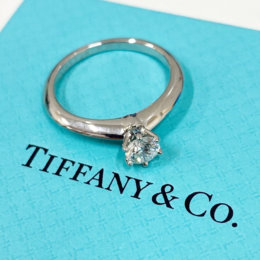 Tiffany Pt950リング ダイヤ付