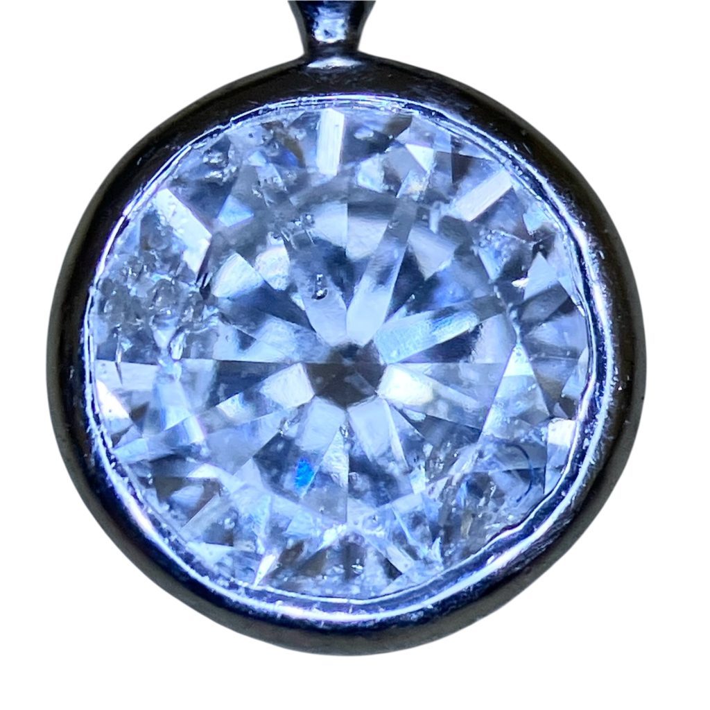 Pt900 ネックレストップ ダイヤ付画像