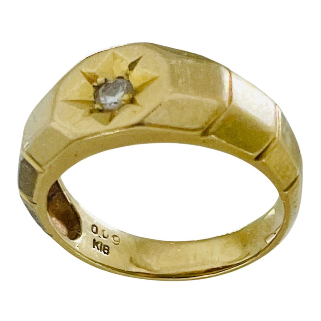 K18リング メレD付画像