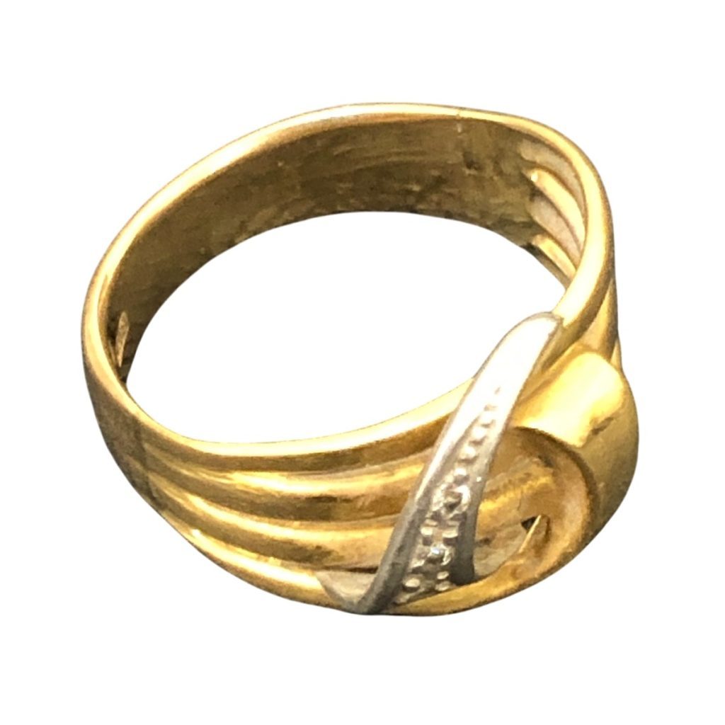 K18/Pt900 コンビ リング画像