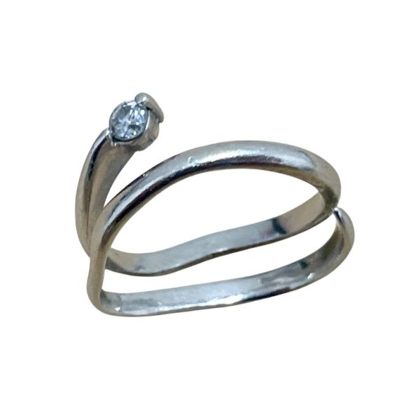 Pt900リング メレD付画像