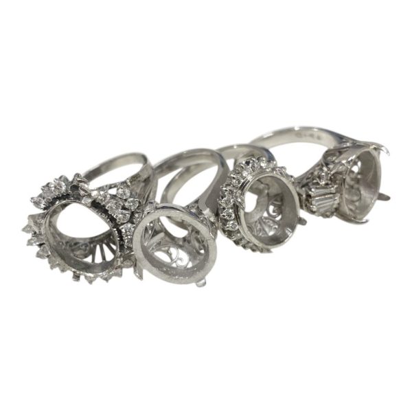 Pt900リング ダイヤ付 / Pm850リング画像