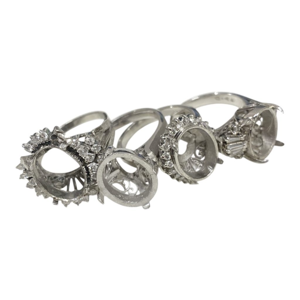 Pt900リング ダイヤ付 / Pm850リング