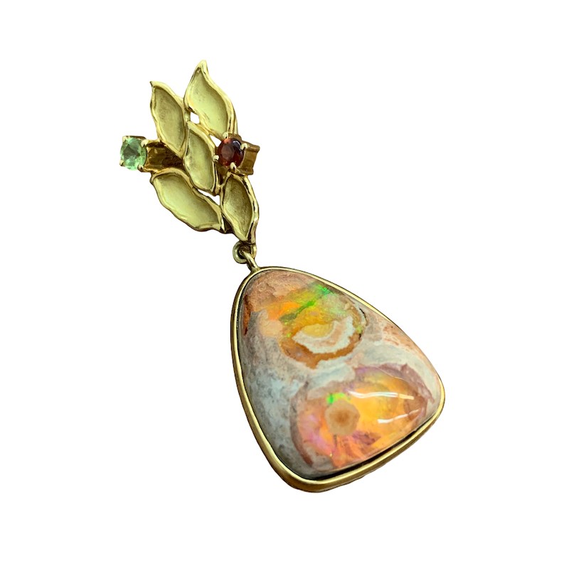 K18トップ オパール