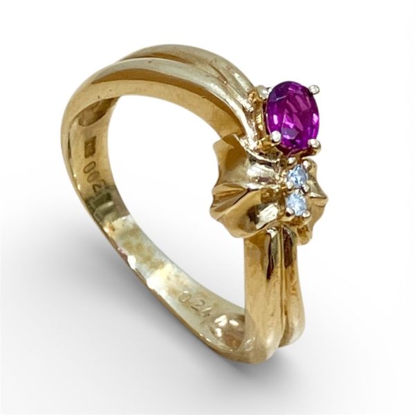 K18リング 石付き画像