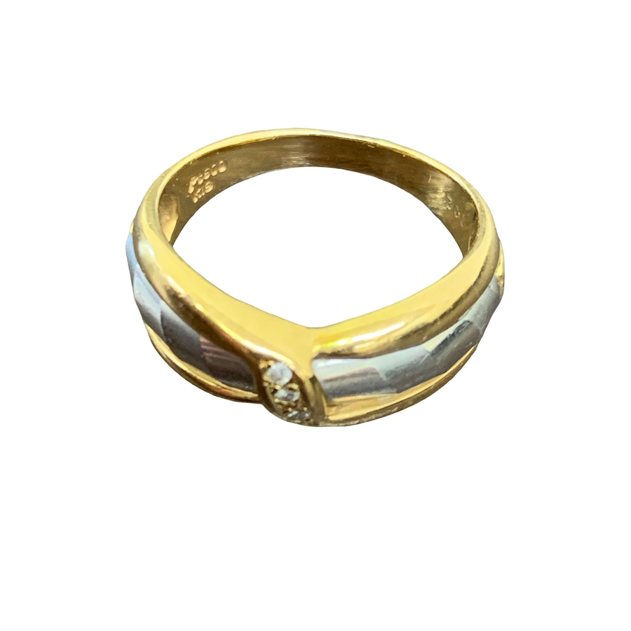 K18/Pt900 リング画像