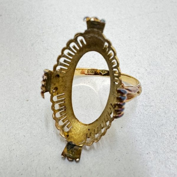 K18 / 指輪 / リング / 石取れ / 金画像