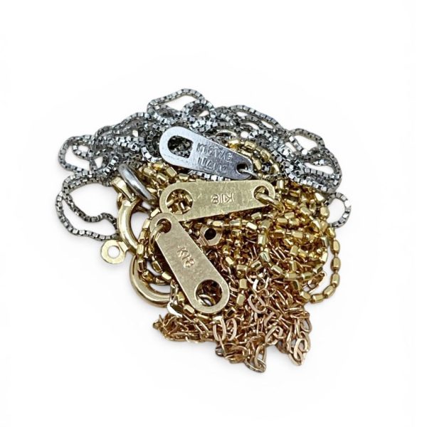 K18/K18WG 三連ネックレス画像