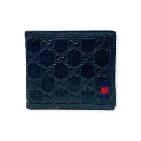 GUCCI 二つ折り財布 ブラック画像