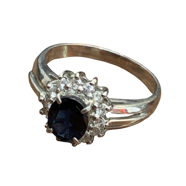 Pt850リング / サファイア 0.73ct / ダイヤモンド 0.19ct / プラチナ / ジュエリー / 指輪画像
