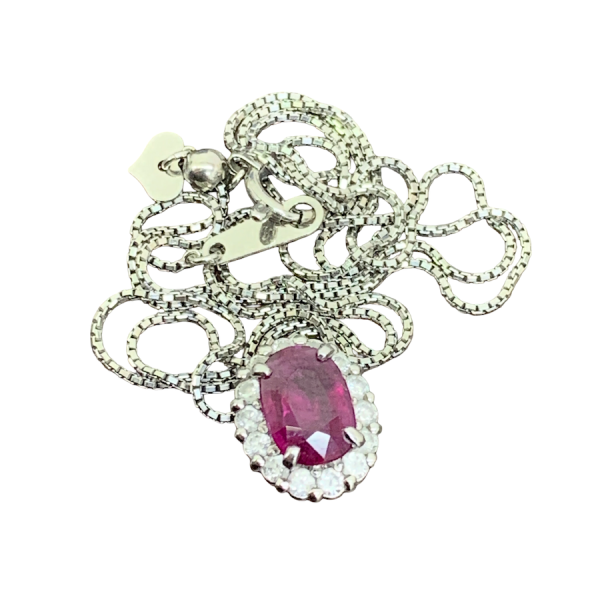 Pt850/Pt900ネックレス/1.23ct/D0.28ct/プラチナネックレス/宝石/ジュエリー画像