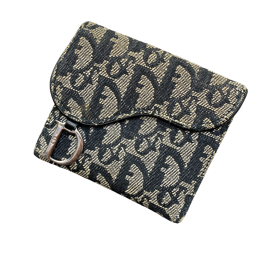 ChristianDior トロッター柄 コンパクト財布 02LU 0093 クリスチャン ディオール