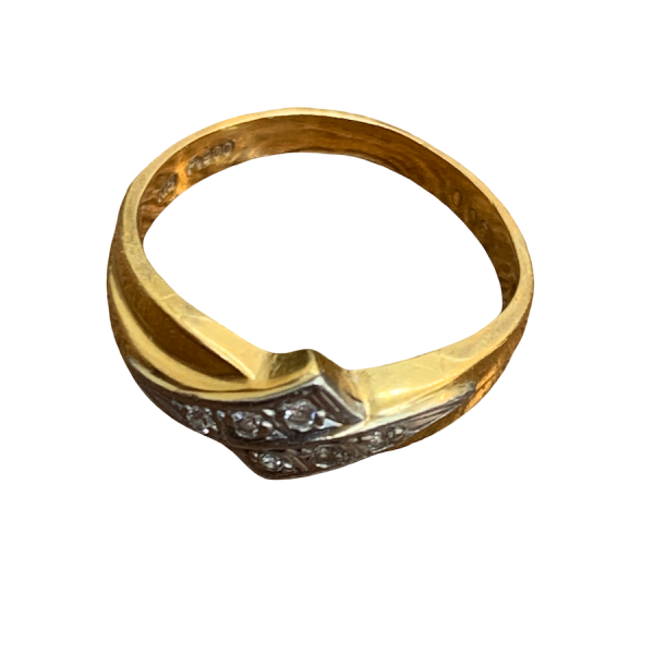 K18/Pt900リング/18金/プラチナ900/コンビリング/金プラチナ/ジュエリー/指輪/貴金属買取画像