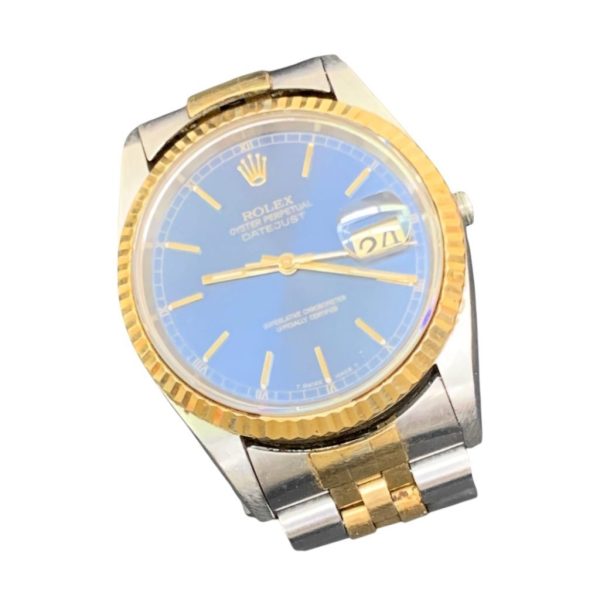 ROLEX / ロレックス / デイトジャスト / 16233 / 自動巻き / ブルー文字盤 / 腕時計画像